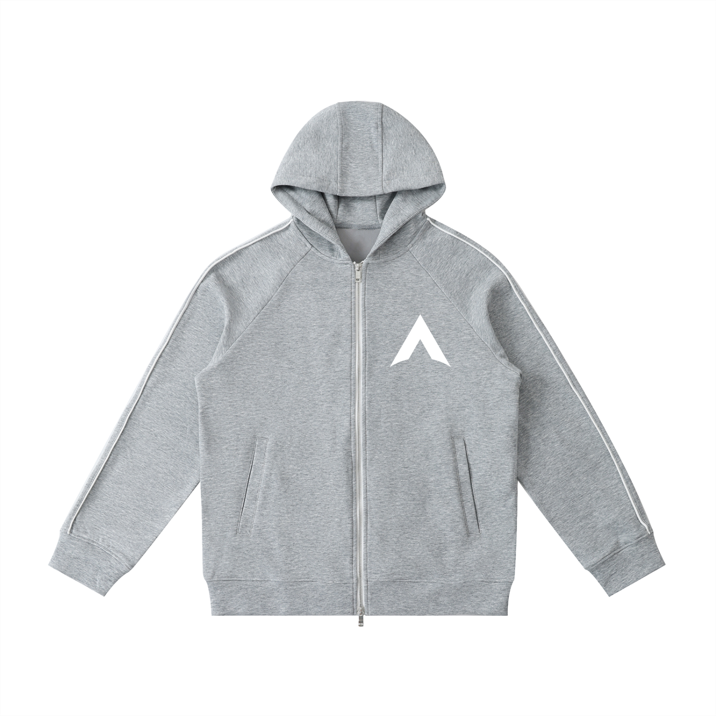 Heavyweight Raglan Sleeve Zip Hoodie