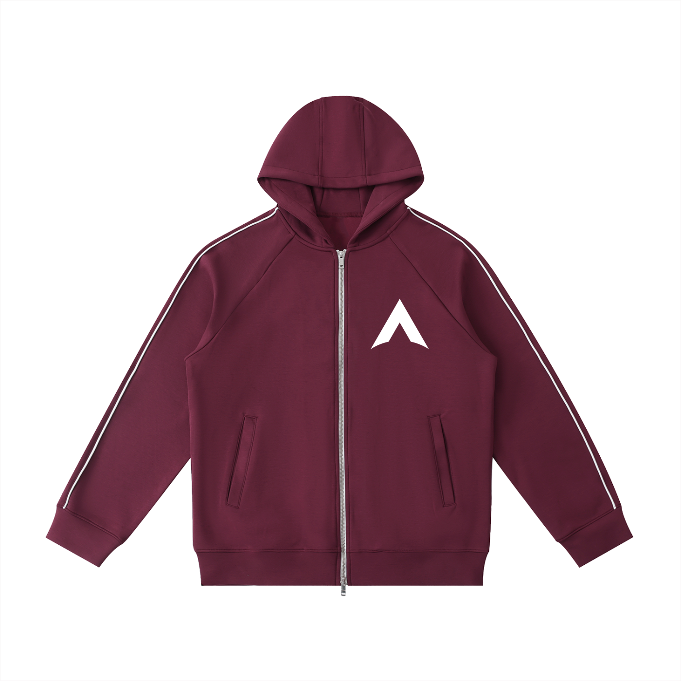 Heavyweight Raglan Sleeve Zip Hoodie