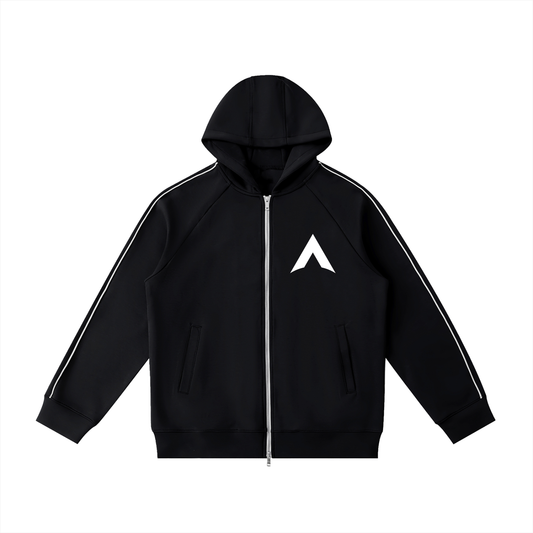 Heavyweight Raglan Sleeve Zip Hoodie
