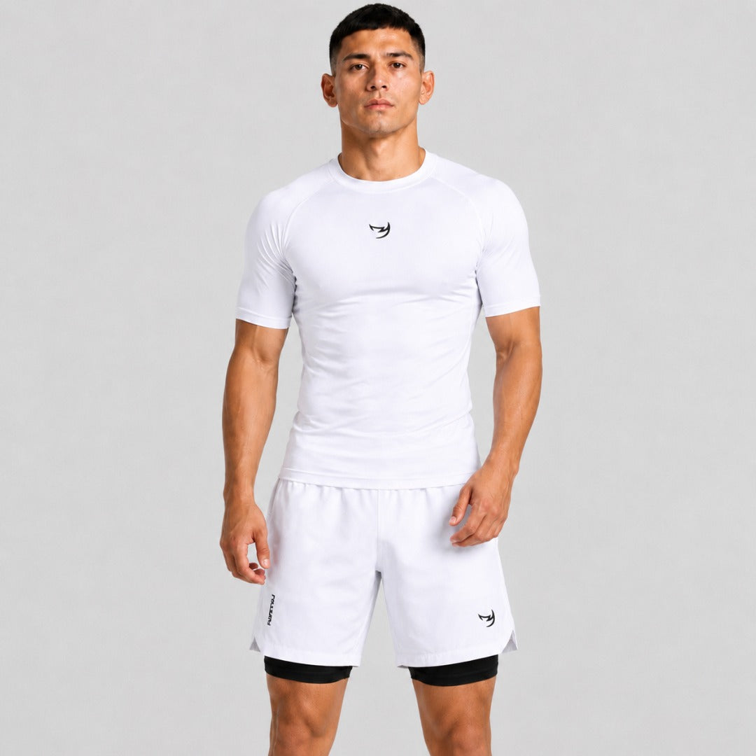 White Fumetsu Origins Dual Layer Shorts