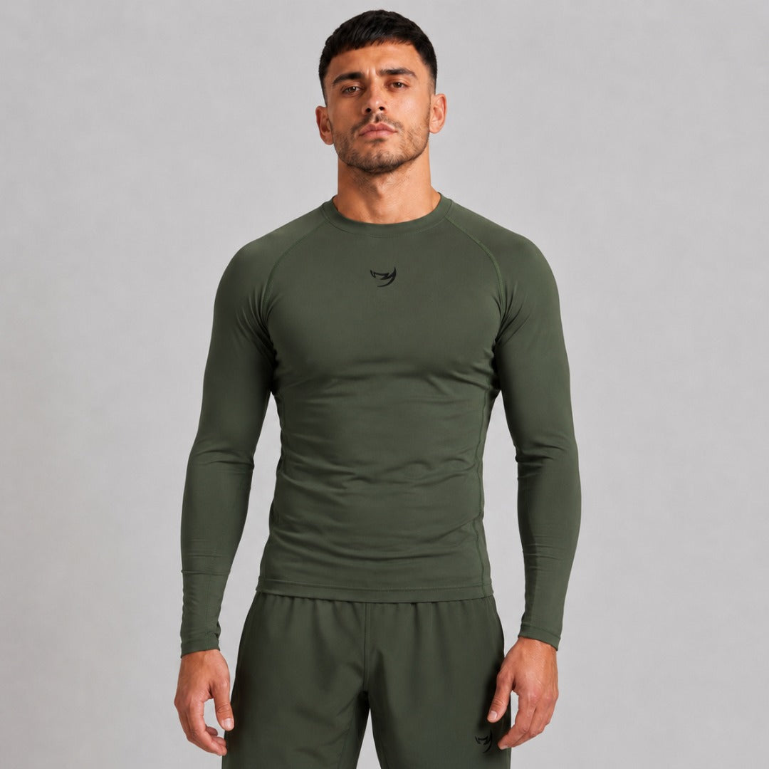 Khaki Fumetsu Origins Long Sleeve Rash Guard