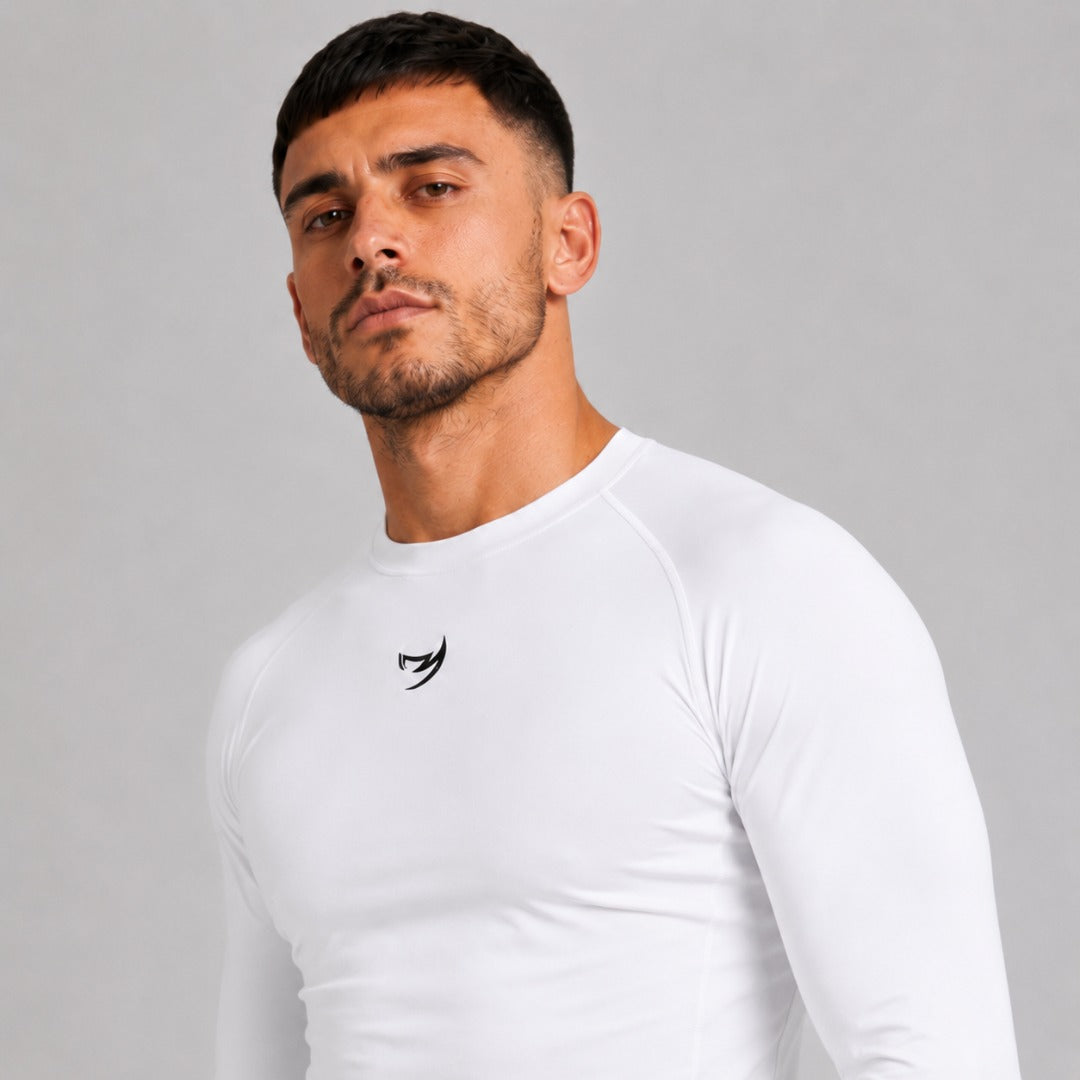 White Fumetsu Origins Long Sleeve Rash Guard