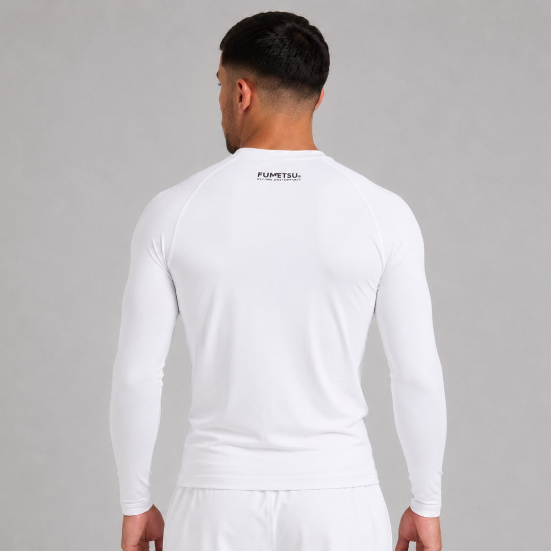 White Fumetsu Origins Long Sleeve Rash Guard