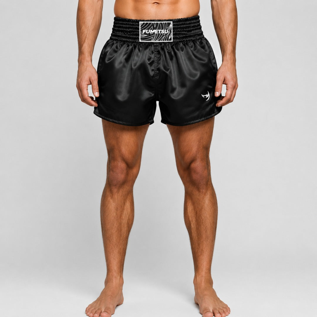 Black Fumetsu Origins Muay Thai Shorts
