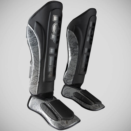 Top Ten Dragon Shin and Instep Guard Black/Grey