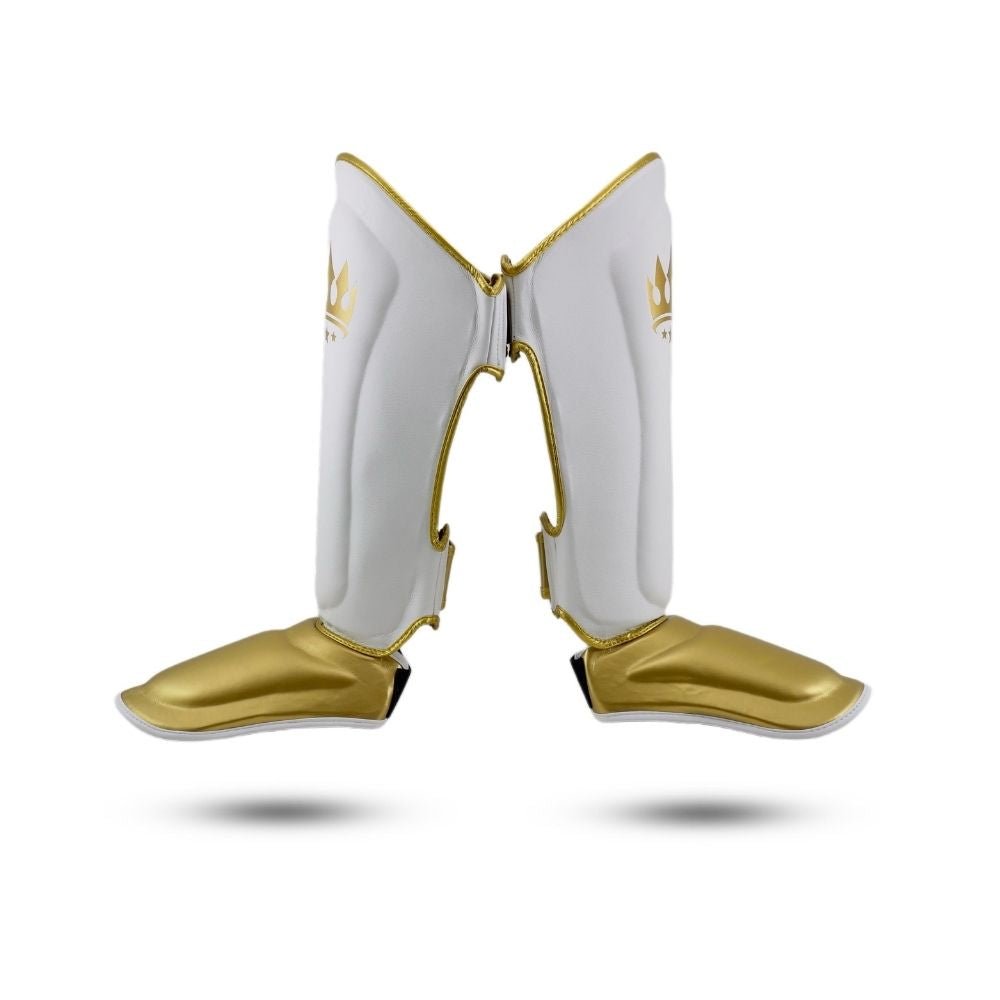 Playerz Power Shin Guards - White/Gold
