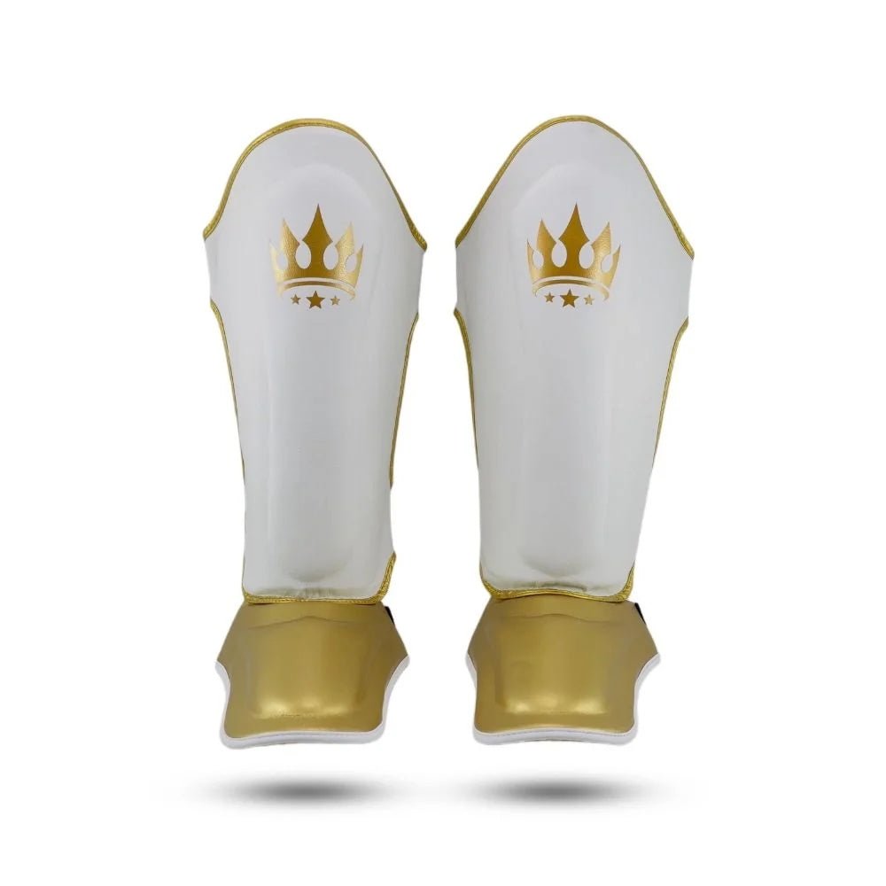 Playerz Power Shin Guards - White/Gold