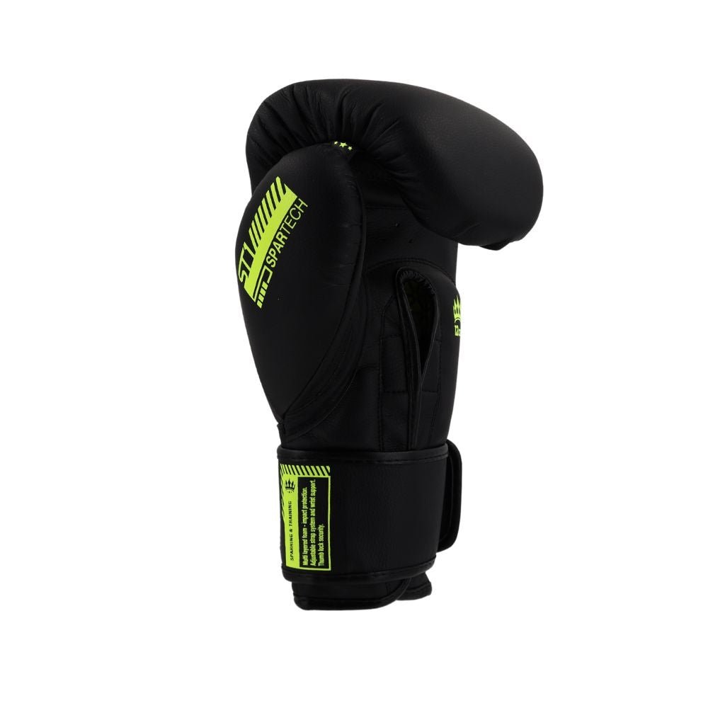 Playerz SparTech Boxing Gloves - Black/Neon