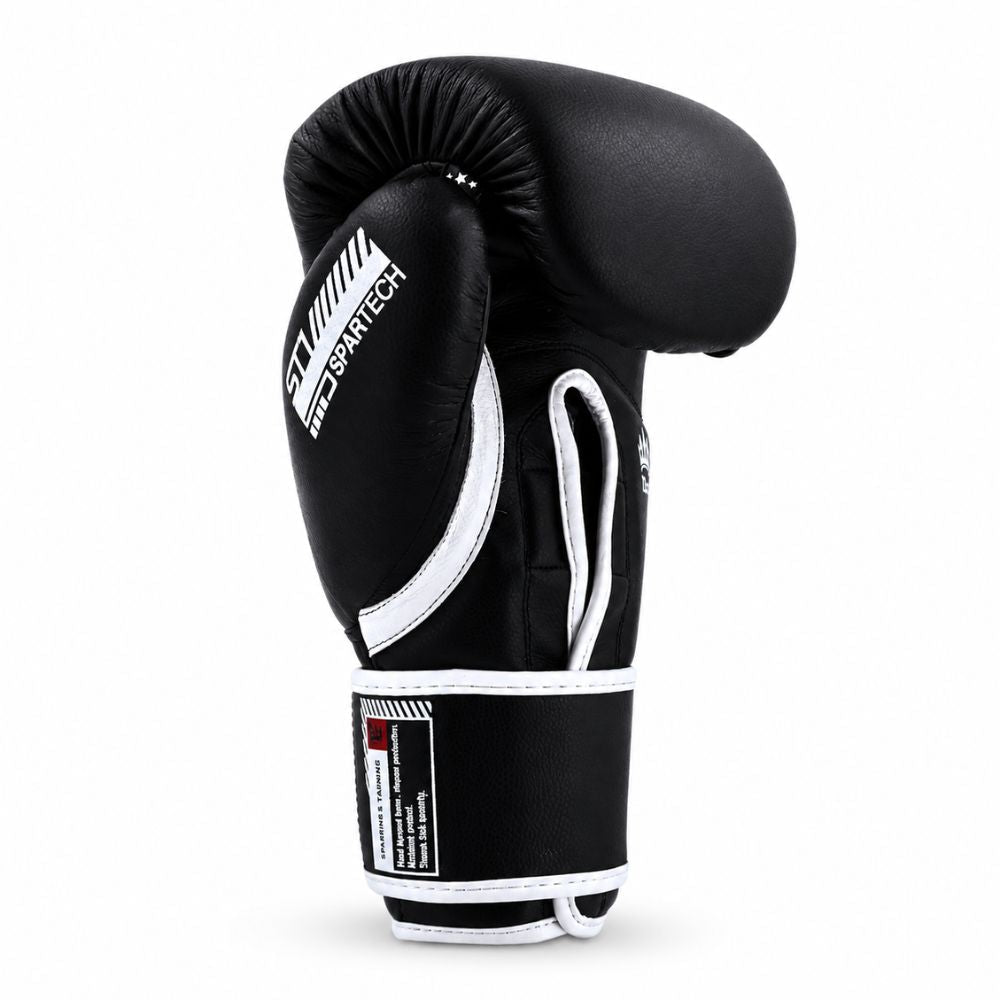 Playerz SparTech Boxing Gloves - Black/White