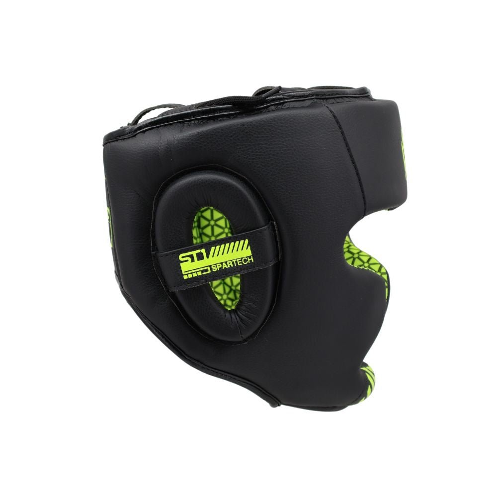 Playerz SparTech Head Guard - Black/Neon