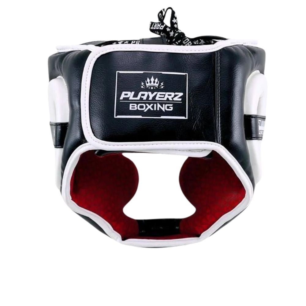 Playerz SparTech Head Guard - Black/White
