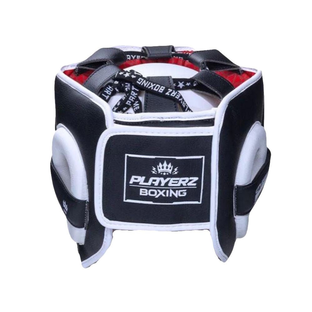 Playerz SparTech Pro Head Guard - Black/White