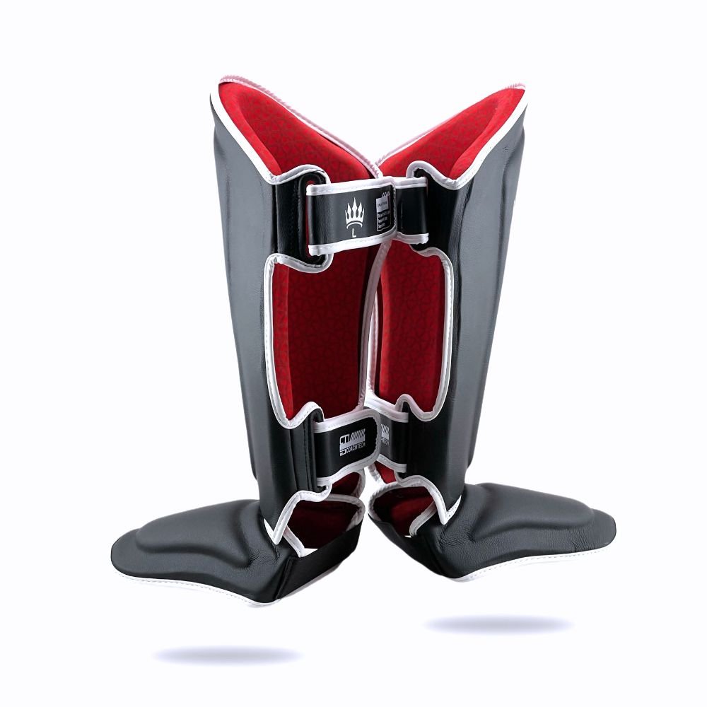 Playerz SparTech Shin Guards - Black/White