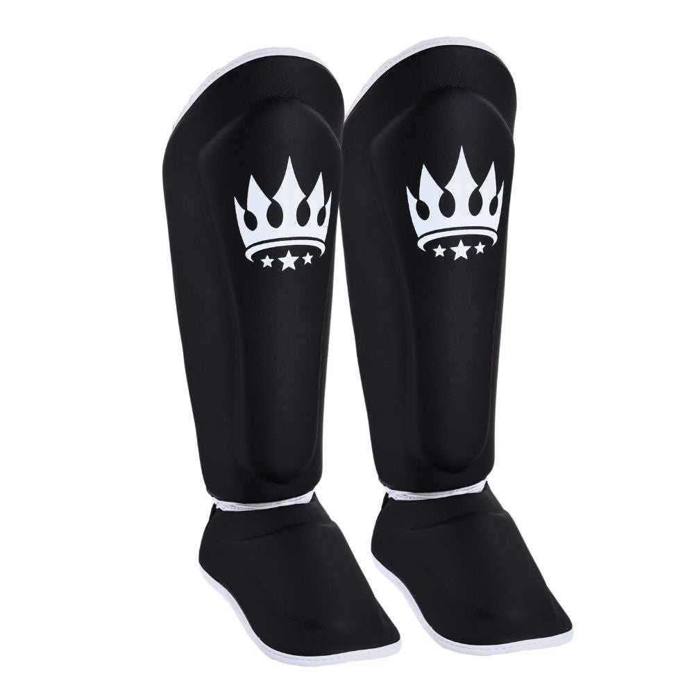 Playerz SparTech Shin Guards - Black/White